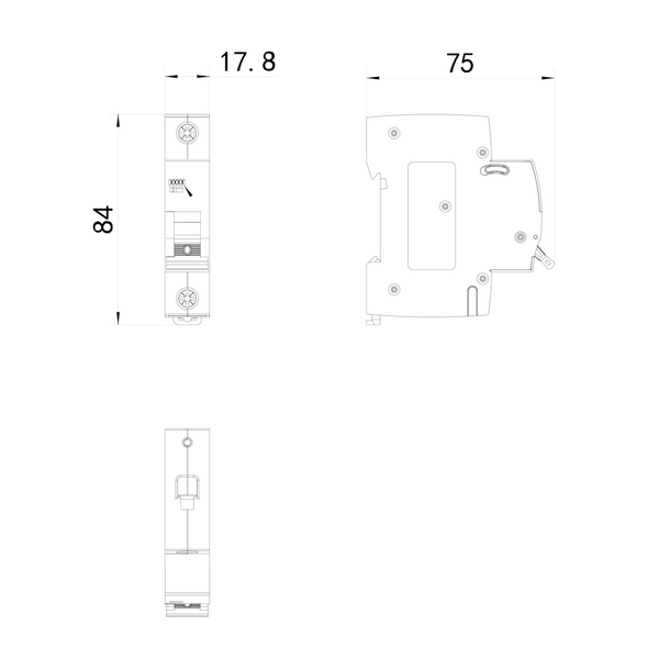 BG Single Pole Bidirectional 6kA B Curve MCB