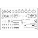 CK T4660 1/4in Sure Drive Socket Set 36 Piece