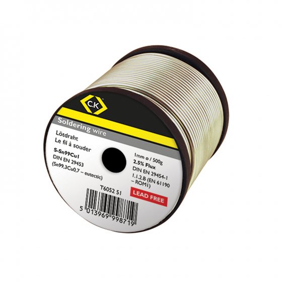 CK T6052 51 Soldering Wire 1mm 500g Reel