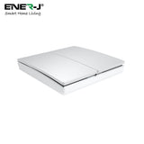 Enerj WS1050XS Eco Range 1 Gang Wireless Kinetic Switch Silver