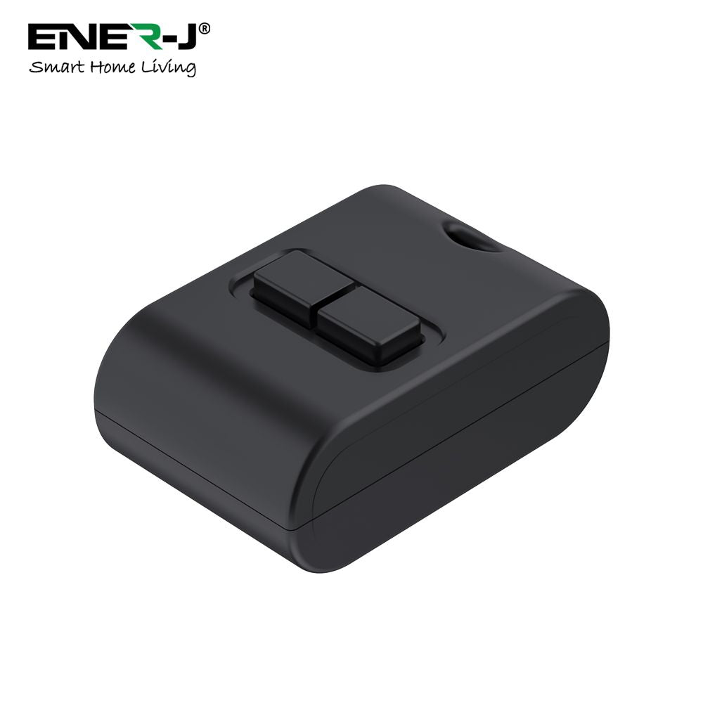 Enerj WS1058 Eco Range 2 Gang Wireless Kinetic Key Fob Black