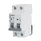 FuseBox Double Pole 10kA D Curve MCB