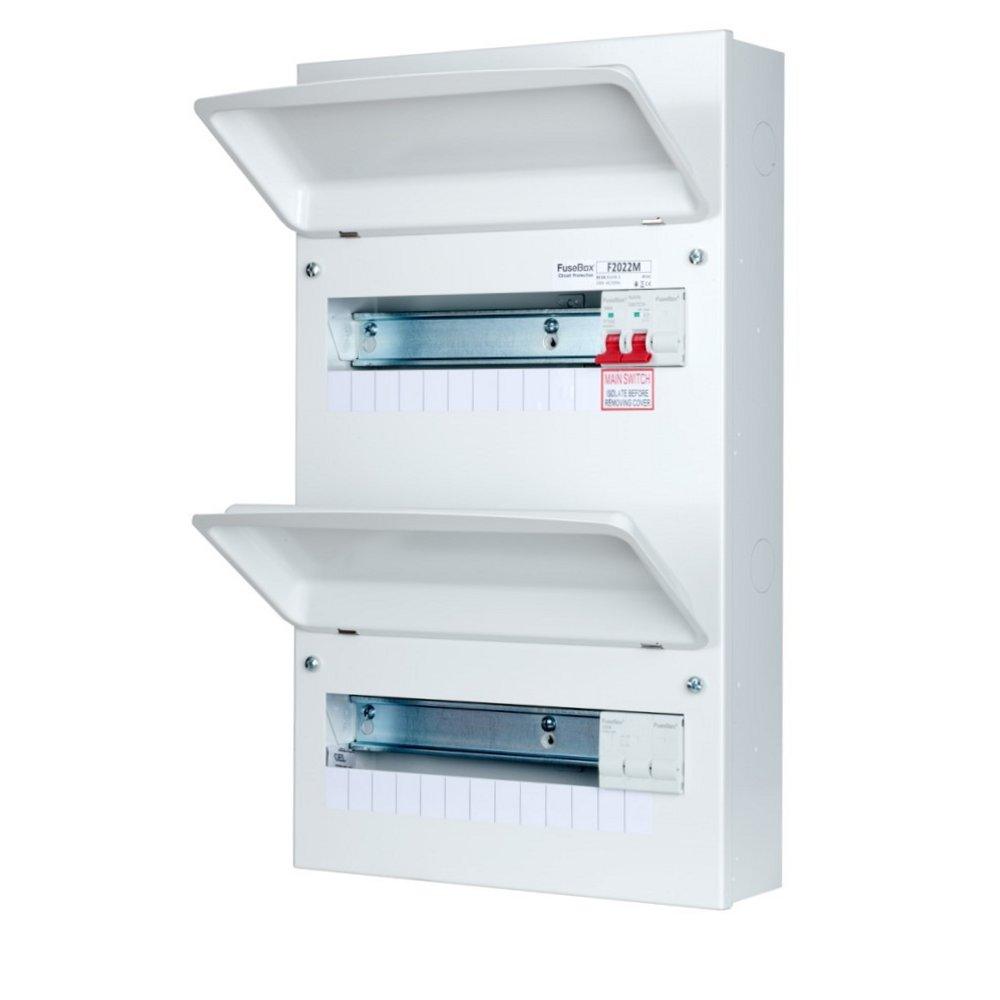 FuseBox F2022M 22 Way Main Switch RCBO Consumer Unit