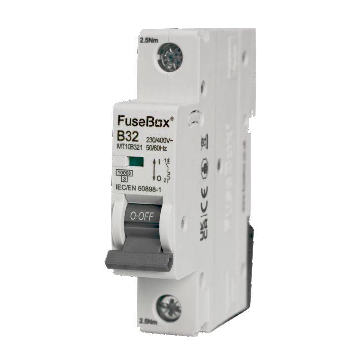 FuseBox Single Pole 10kA B Curve MCB