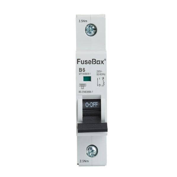 FuseBox Single Pole 6kA B Curve MCB