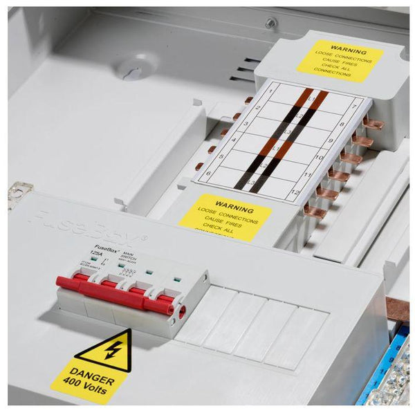 FuseBox TPN12FB 12 Way 125A Three Phase Board