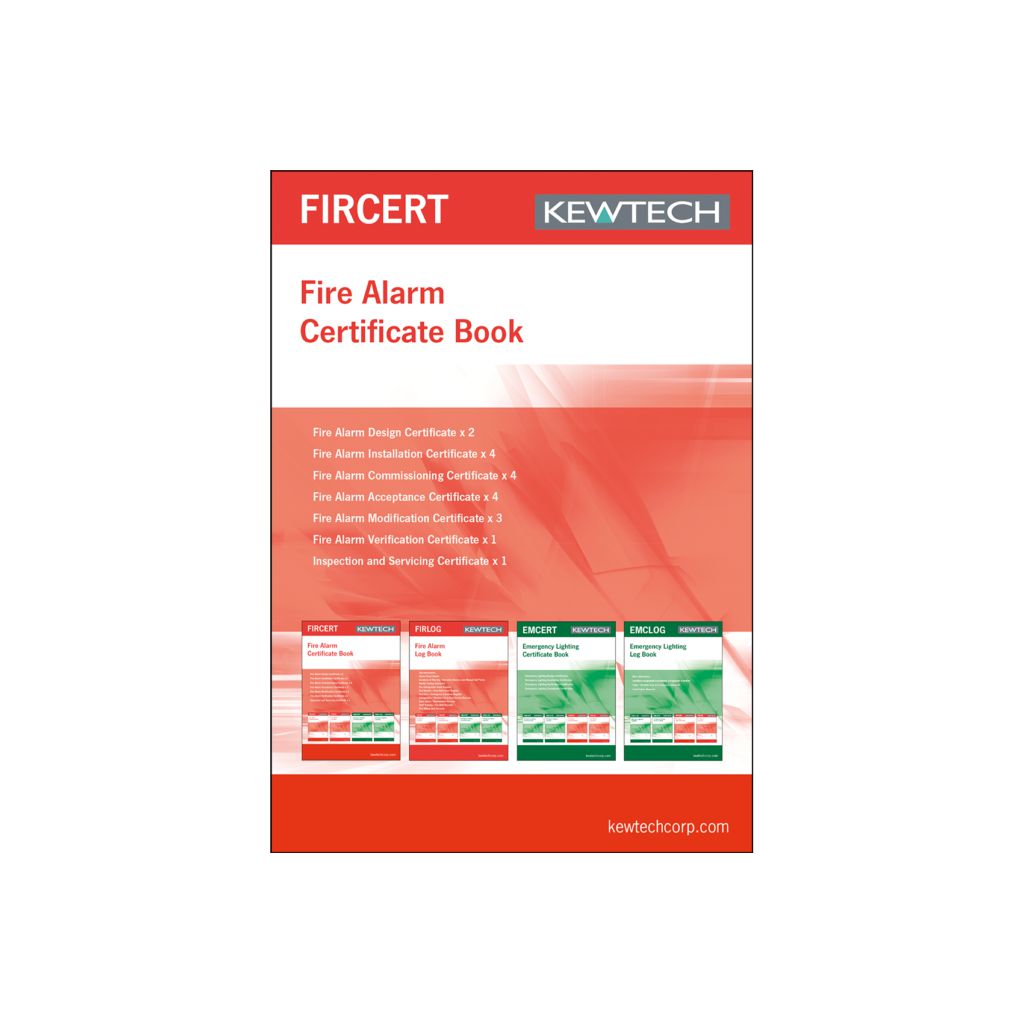 Kewtech FIRCERT Fire Certificate Pad A4