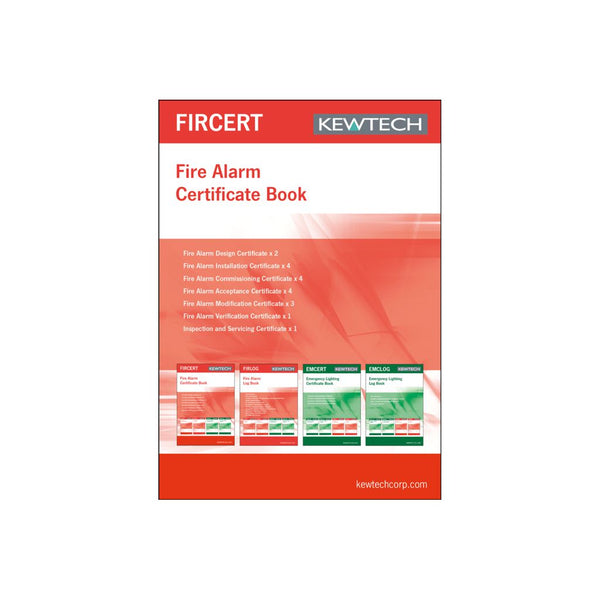 Kewtech FIRCERT Fire Certificate Pad A4