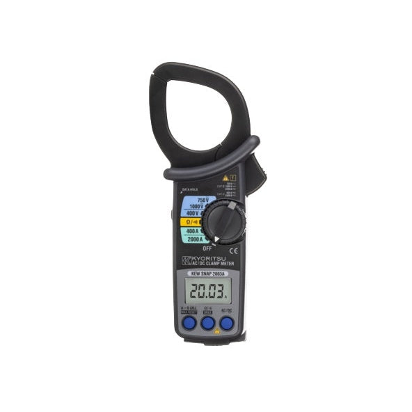 Kewtech KEW2003A Digital AC/DC Clamp Meter 2000A