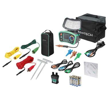 Kewtech KT66ET Multifunction Installation Tester with Earth Spike Kit