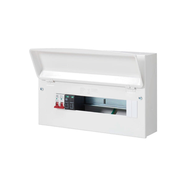 MK Sentry YS5716SMET 12 Useable Way Main Switch RCBO Consumer Unit with SPD