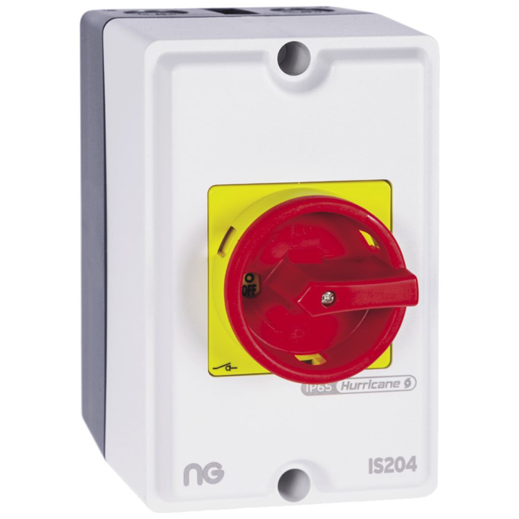 Niglon IS204 20A Rotary Isolator 4 Pole IP65