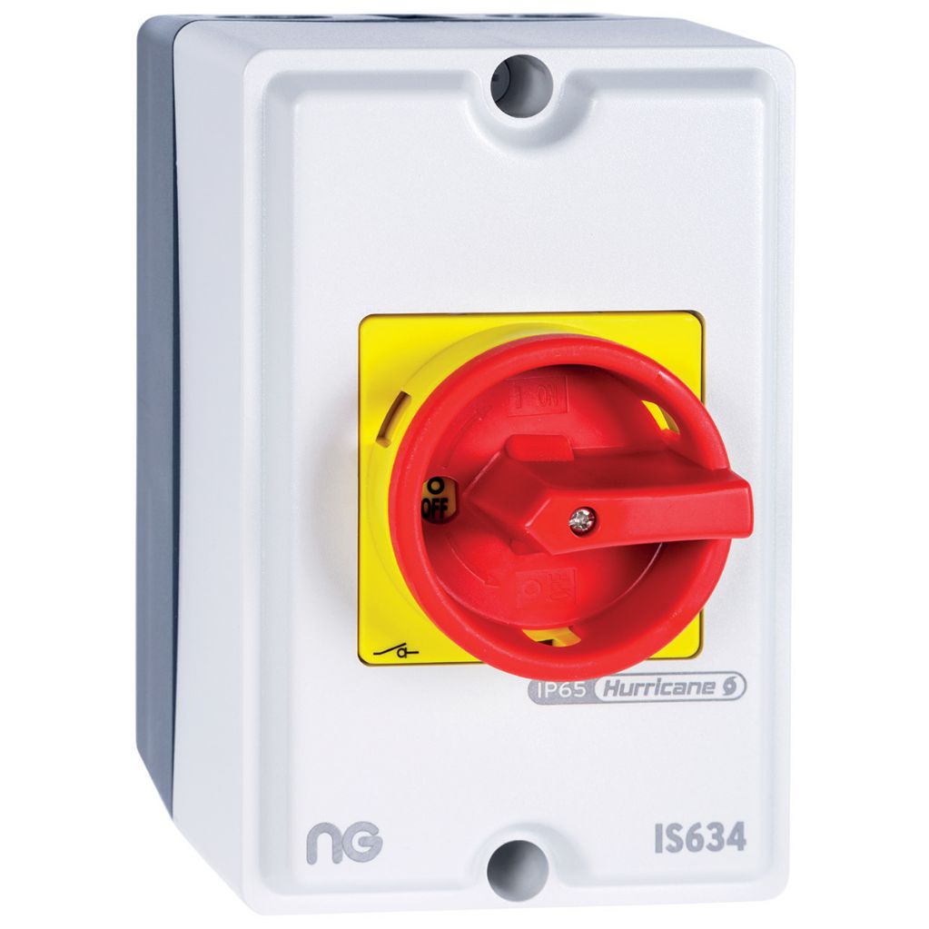 Niglon IS634 63A Rotary Isolator 4 Pole IP65