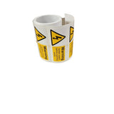 SES WLVTLF22YB Warning Isolate Supply Label Self Adhesive 80mm x 35mm (Roll x 100)