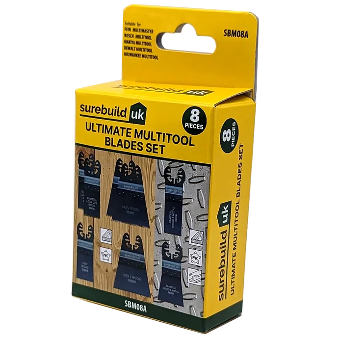 Surebuild SBM08A 8pc Ultimate Multi-tool Blades Set