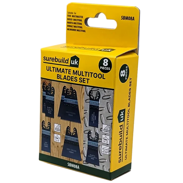 Surebuild SBM08A 8pc Ultimate Multi-tool Blades Set