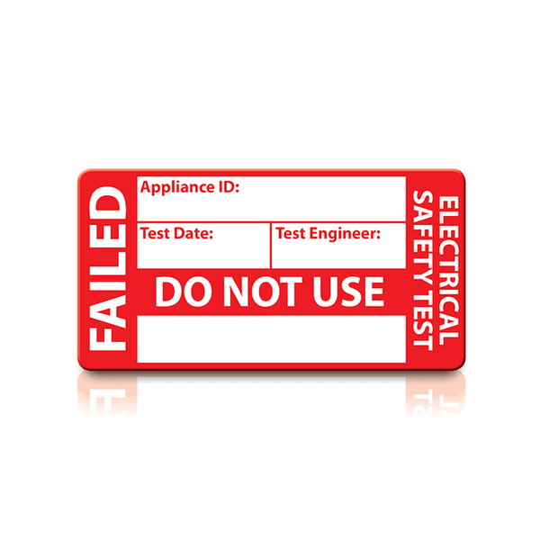 TIS TIS1613-200 Standard Fail Labels (200 Pack)