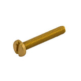 Unicrimp QMS4-12B M4 x 12mm Pan Head Slot Screws Brass