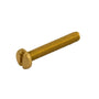 Unicrimp QMS4-12B M4 x 12mm Pan Head Slot Screws Brass