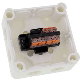 Wiska COMBI 308 PVC Adaptable Box with Wagos White IP66