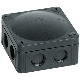 Wiska COMBI 308/5 IP66 Junction Box with Terminals Black