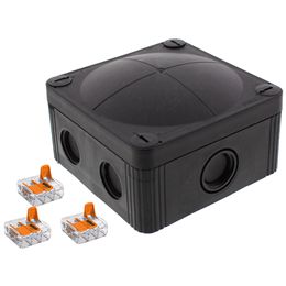 Wiska COMBI 407BK/3-221-413 PVC Adaptable Box Black IP66