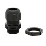 Wiska GLP25 25mm IP68 Black Gland with Locknut