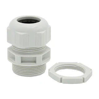 Wiska GLP32 32mm IP68 Gland with Locknut Grey